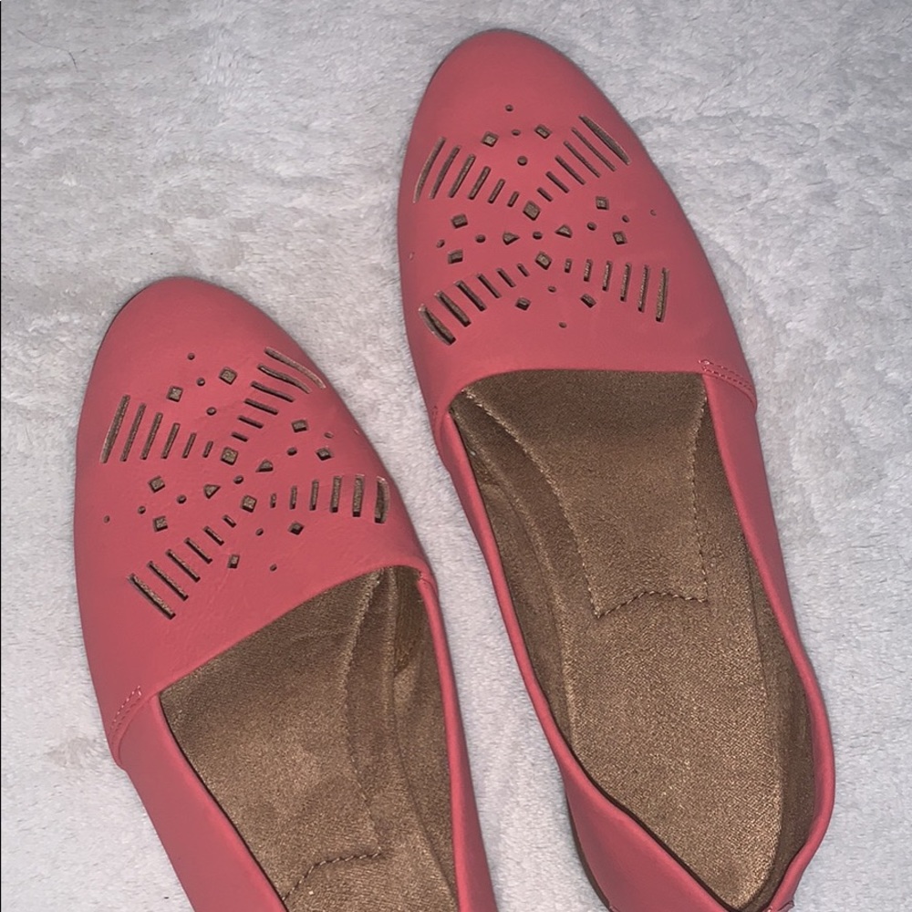Pink loafers size 7